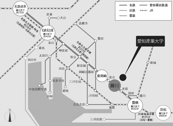 地図：愛知産業大学